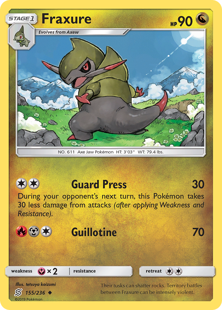 Fraxure (155/236) [Sun & Moon: Unified Minds] | Eastridge Sports Cards & Games