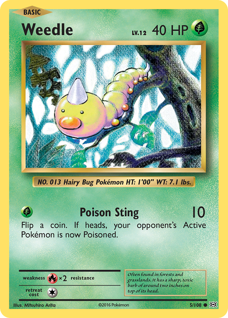 Weedle (5/108) [XY: Evolutions] | Eastridge Sports Cards & Games