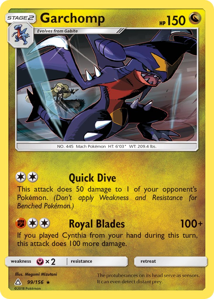 Garchomp (99/156) (Cracked Ice Holo) (Theme Deck Exclusive) [Sun & Moon: Ultra Prism] | Eastridge Sports Cards & Games