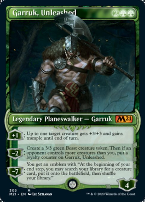 Garruk, Unleashed (Showcase) [Core Set 2021] | Eastridge Sports Cards & Games