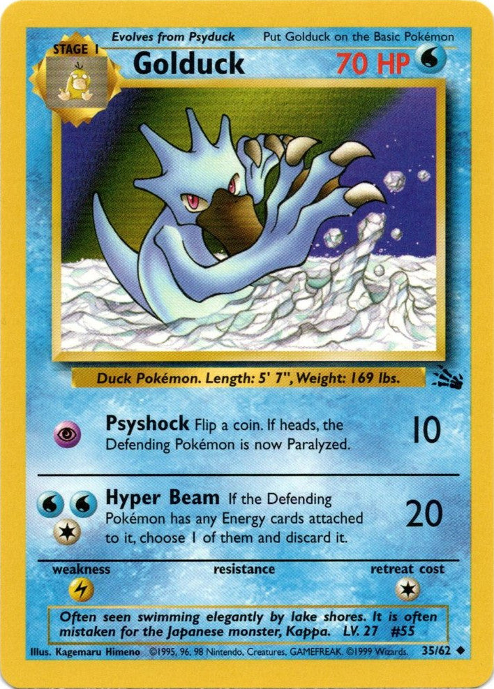 Golduck (35/62) [Fossil Unlimited] | Eastridge Sports Cards & Games