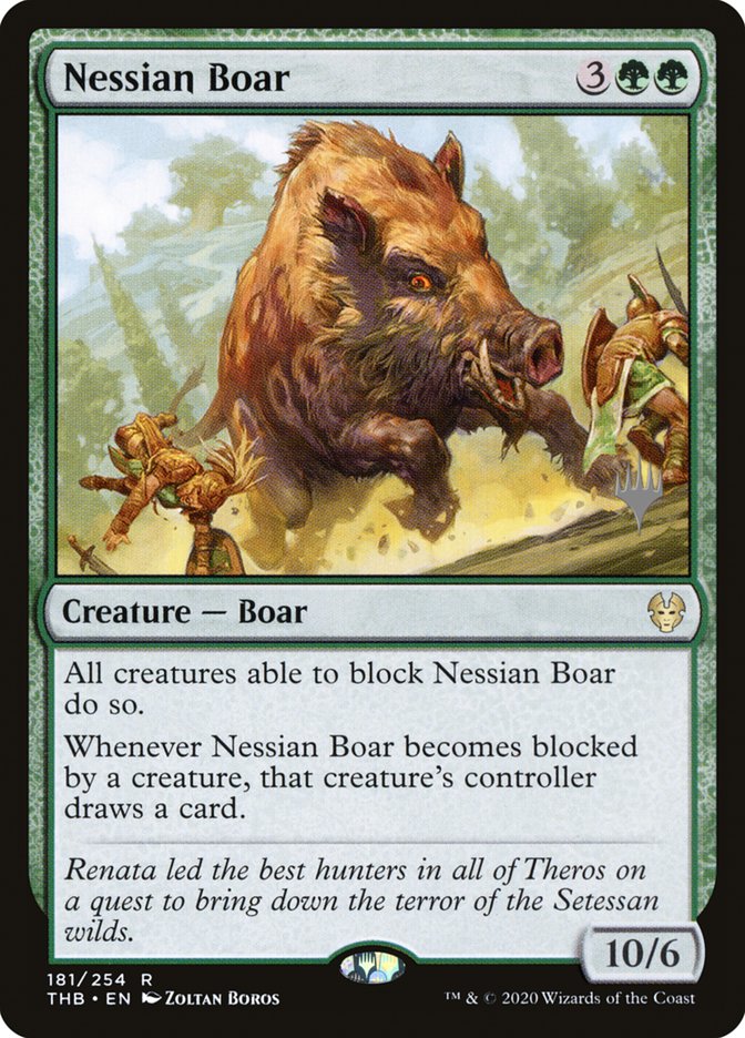Nessian Boar (Promo Pack) [Theros Beyond Death Promos] | Eastridge Sports Cards & Games
