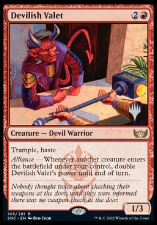 Devilish Valet (Promo Pack) [Streets of New Capenna Promos] | Eastridge Sports Cards & Games