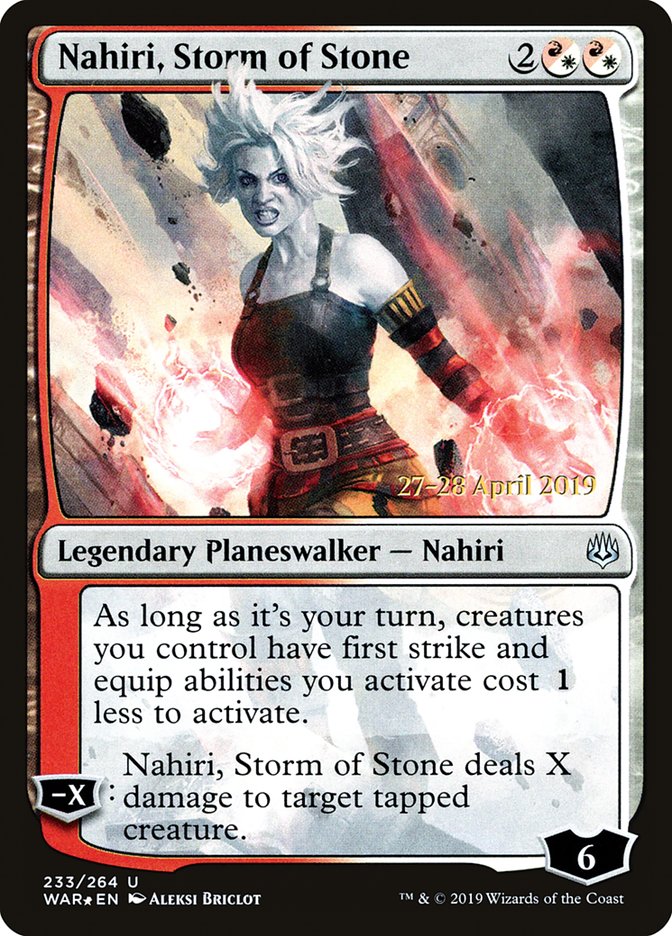 Nahiri, Storm of Stone  [War of the Spark Prerelease Promos] | Eastridge Sports Cards & Games