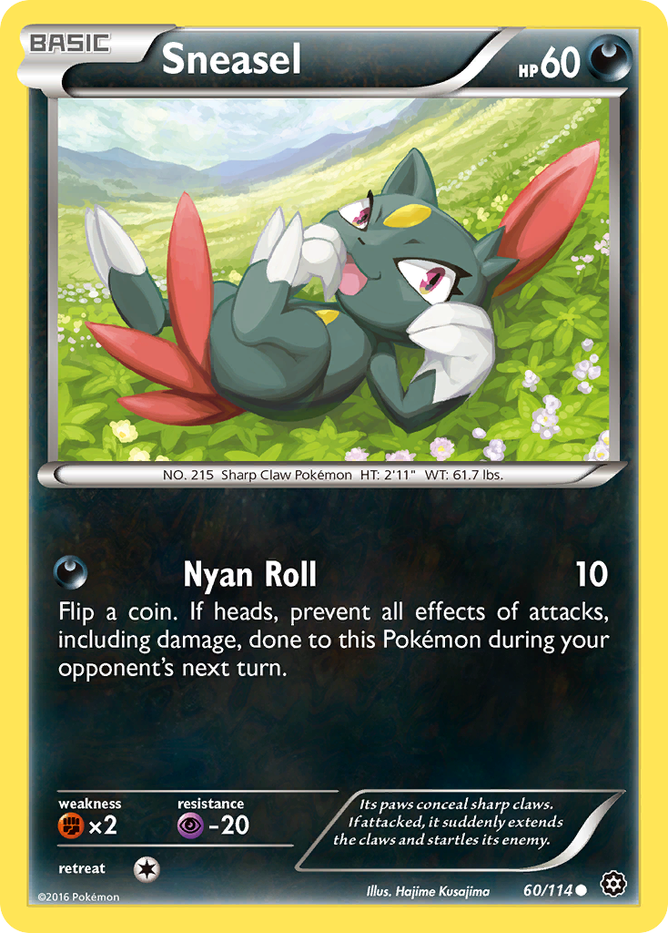 Sneasel (60/114) [XY: Steam Siege] | Eastridge Sports Cards & Games