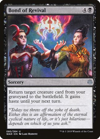 Bond of Revival [War of the Spark] | Eastridge Sports Cards & Games