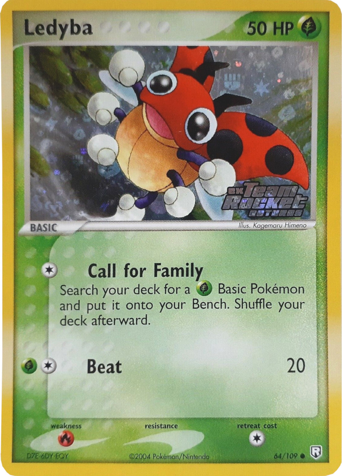 Ledyba (64/109) (Stamped) [EX: Team Rocket Returns] | Eastridge Sports Cards & Games