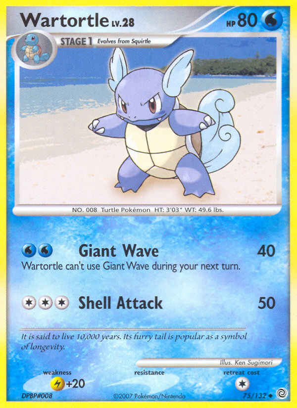 Wartortle (75/132) [Diamond & Pearl: Secret Wonders] | Eastridge Sports Cards & Games