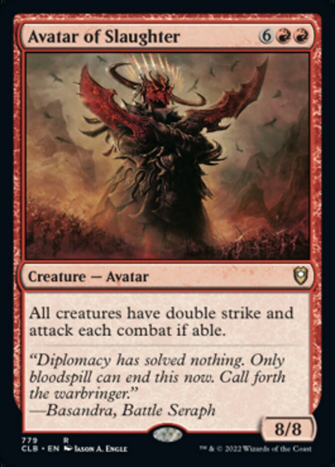 Avatar of Slaughter [Commander Legends: Battle for Baldur's Gate] | Eastridge Sports Cards & Games