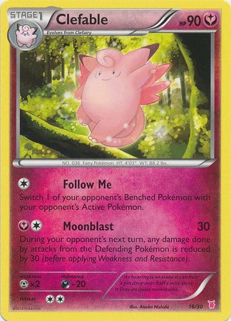 Clefable (16/30) [XY: Trainer Kit 1 - Wigglytuff] | Eastridge Sports Cards & Games