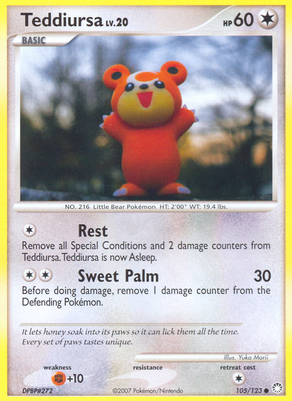 Teddiursa (105/123) [Diamond & Pearl: Mysterious Treasures] | Eastridge Sports Cards & Games