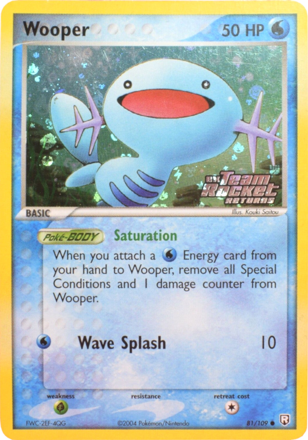 Wooper (81/109) (Stamped) [EX: Team Rocket Returns] | Eastridge Sports Cards & Games