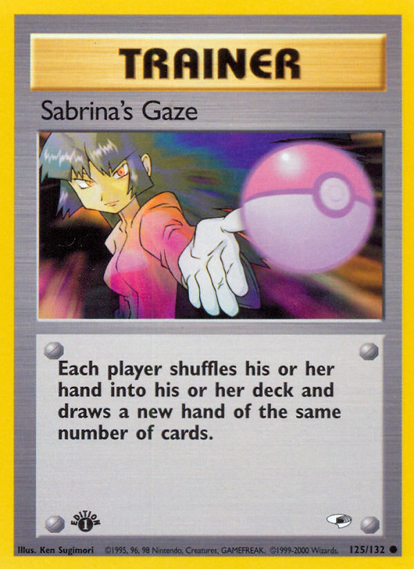 Sabrina's Gaze (125/132) [Gym Heroes 1st Edition] | Eastridge Sports Cards & Games