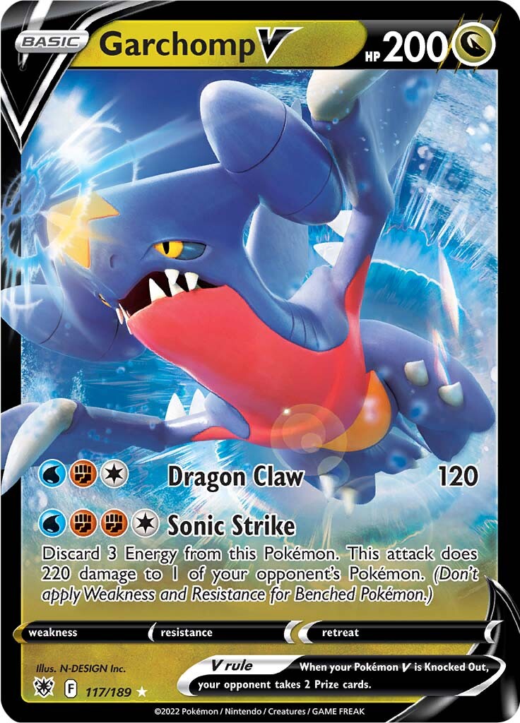 Garchomp V (117/189) [Sword & Shield: Astral Radiance] | Eastridge Sports Cards & Games