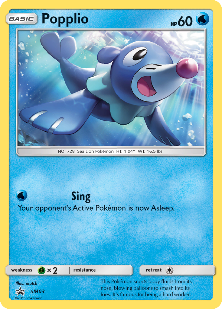 Popplio (SM03) [Sun & Moon: Black Star Promos] | Eastridge Sports Cards & Games