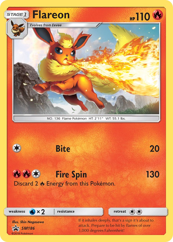 Flareon (SM186) [Sun & Moon: Black Star Promos] | Eastridge Sports Cards & Games