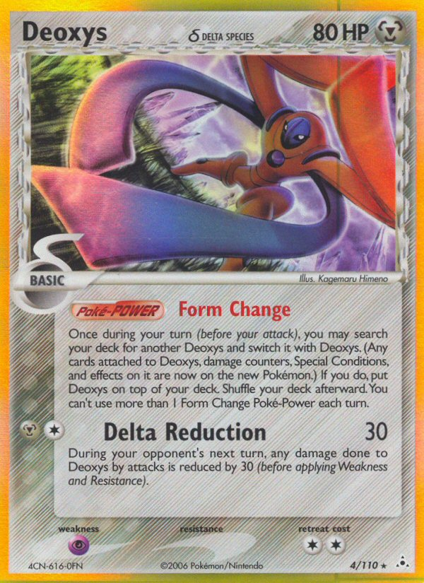 Deoxys (4/110) (Delta Species) [EX: Holon Phantoms] | Eastridge Sports Cards & Games