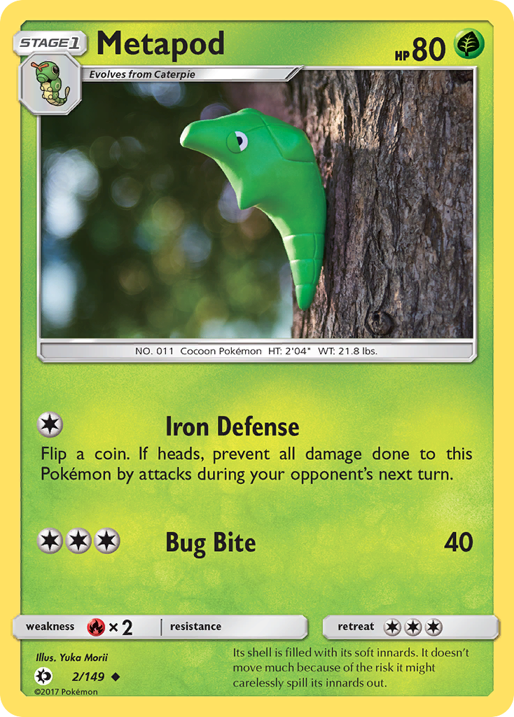 Metapod (2/149) [Sun & Moon: Base Set] | Eastridge Sports Cards & Games