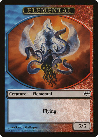 Elemental Token (Blue/Red) [Eventide Tokens] | Eastridge Sports Cards & Games