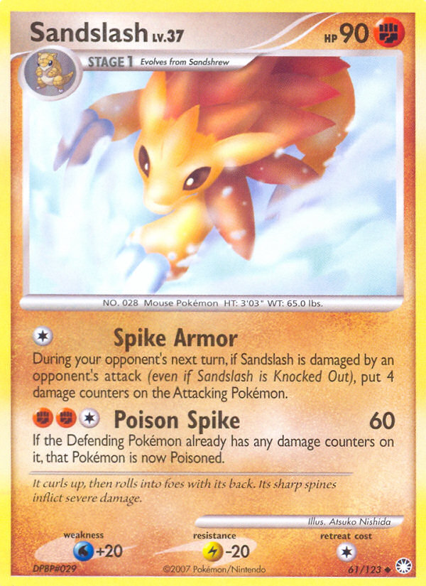 Sandslash (61/123) [Diamond & Pearl: Mysterious Treasures] | Eastridge Sports Cards & Games