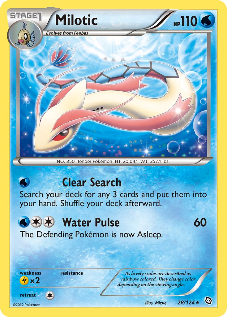 Milotic (28/124) (Theme Deck Exclusive) [Black & White: Dragons Exalted] | Eastridge Sports Cards & Games