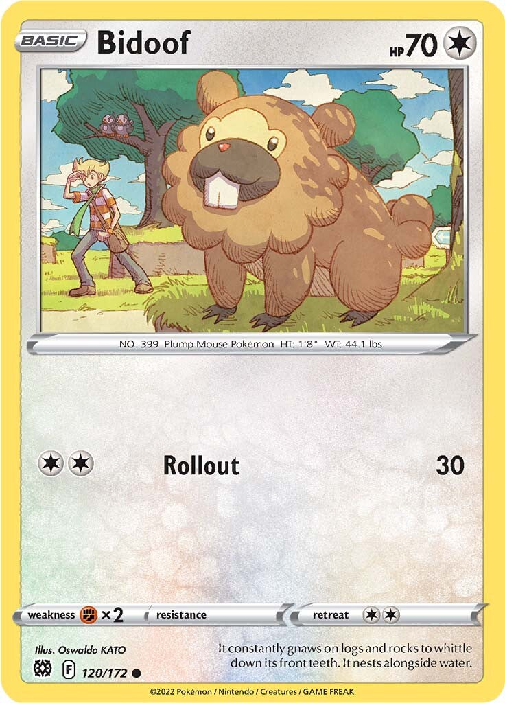 Bidoof (120/172) [Sword & Shield: Brilliant Stars] | Eastridge Sports Cards & Games