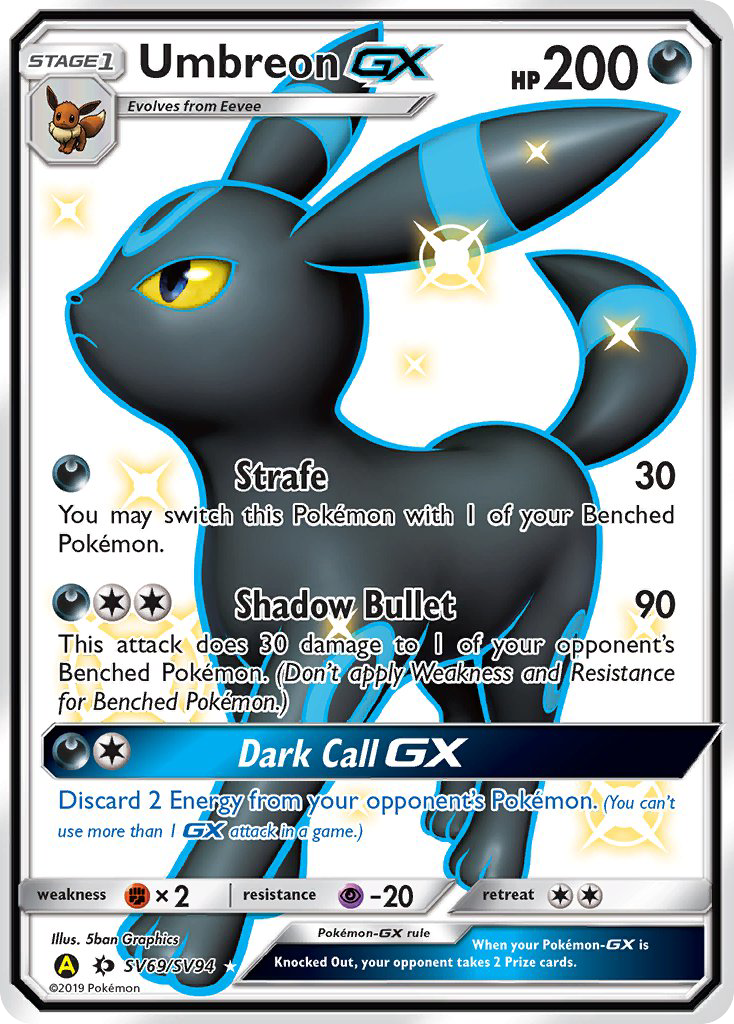 Umbreon GX (SV69/SV94) [Sun & Moon: Hidden Fates - Shiny Vault] | Eastridge Sports Cards & Games