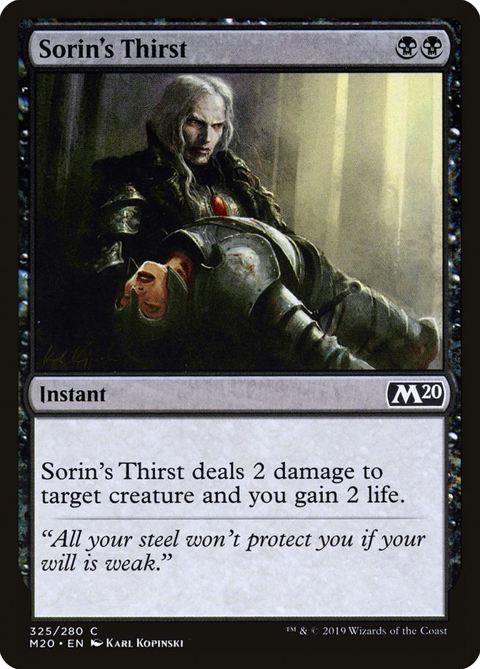 Sorin's Thirst [Core Set 2020] | Eastridge Sports Cards & Games