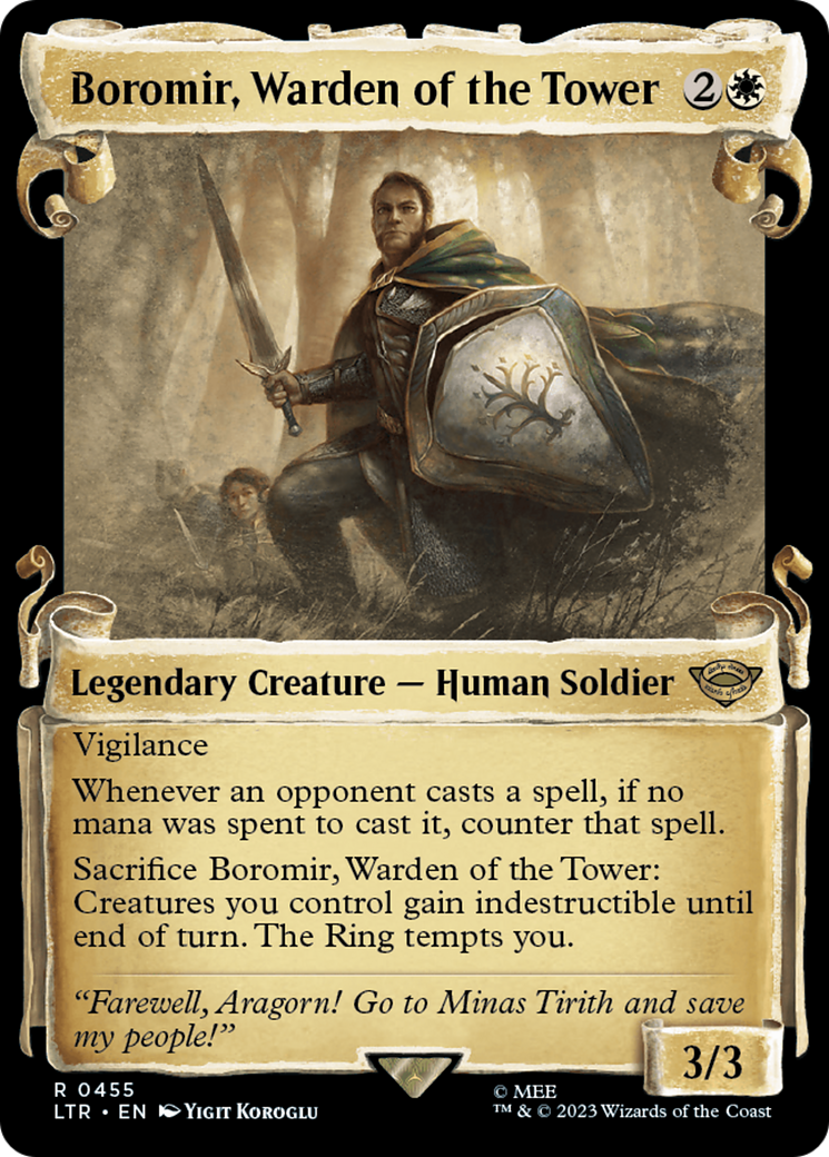 Boromir, Warden of the Tower [The Lord of the Rings: Tales of Middle-Earth Showcase Scrolls] | Eastridge Sports Cards & Games