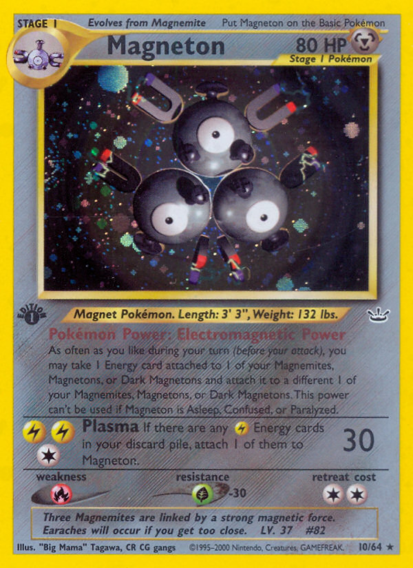 Magneton (10/64) [Neo Revelation 1st Edition] | Eastridge Sports Cards & Games