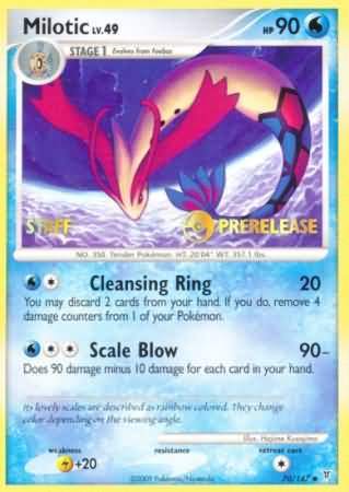 Milotic (70/147) (Staff Prerelease Promo) [Nintendo: Black Star Promos] | Eastridge Sports Cards & Games