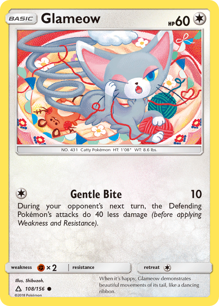 Glameow (108/156) [Sun & Moon: Ultra Prism] | Eastridge Sports Cards & Games
