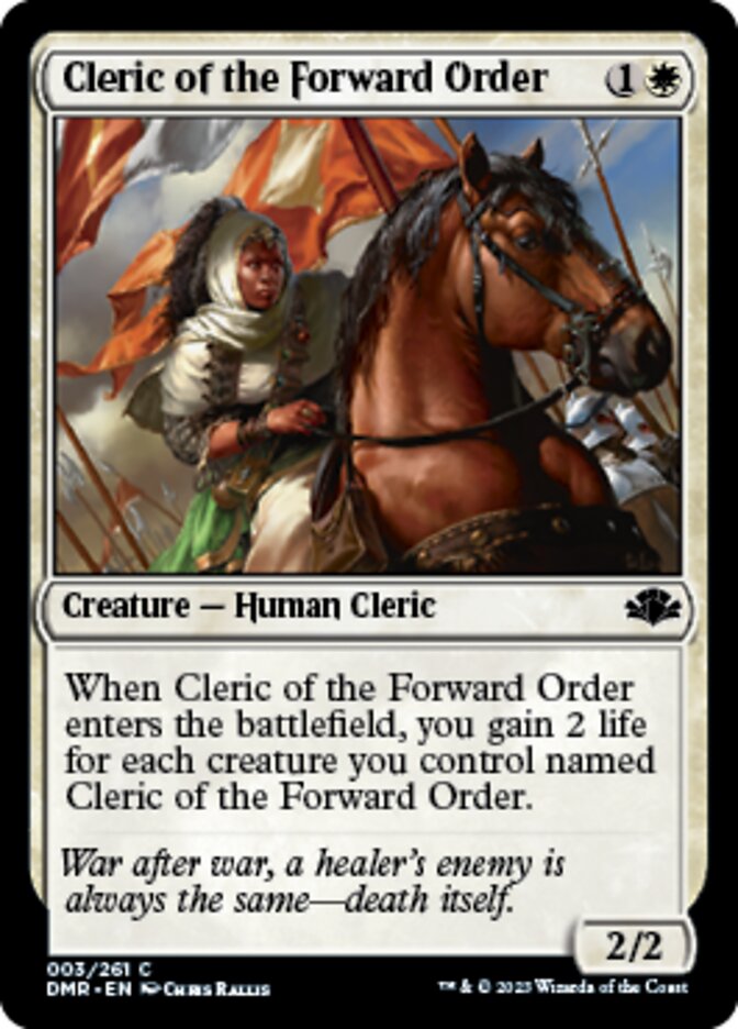 Cleric of the Forward Order [Dominaria Remastered] | Eastridge Sports Cards & Games