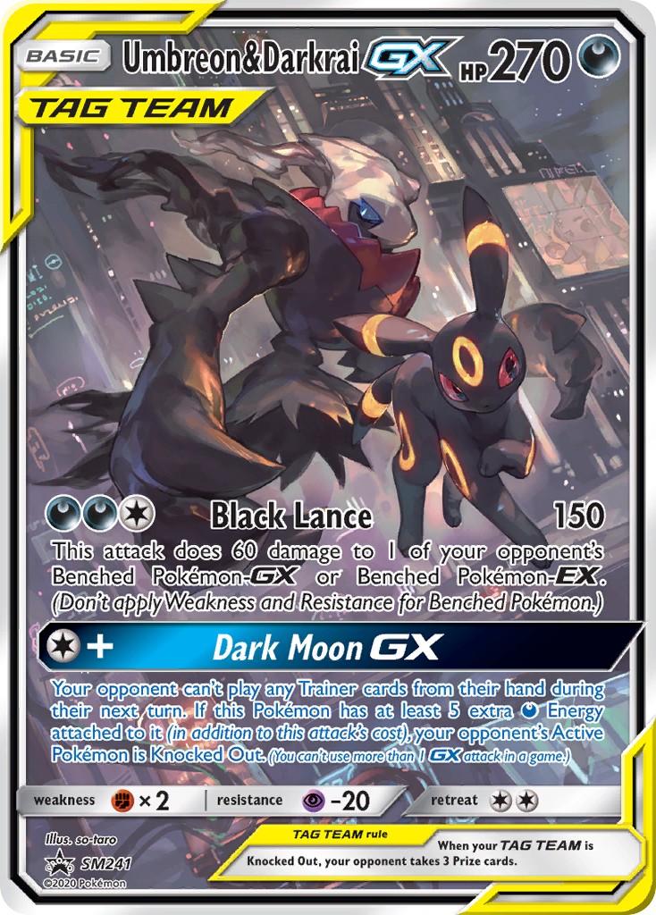 Umbreon & Darkrai GX (SM241) (Jumbo Card) [Sun & Moon: Black Star Promos] | Eastridge Sports Cards & Games