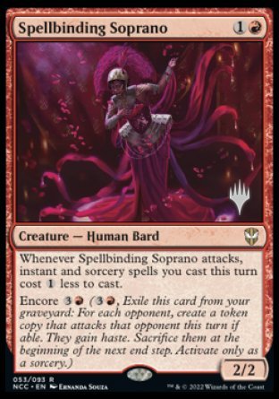 Spellbinding Soprano (Promo Pack) [Streets of New Capenna Commander Promos] | Eastridge Sports Cards & Games