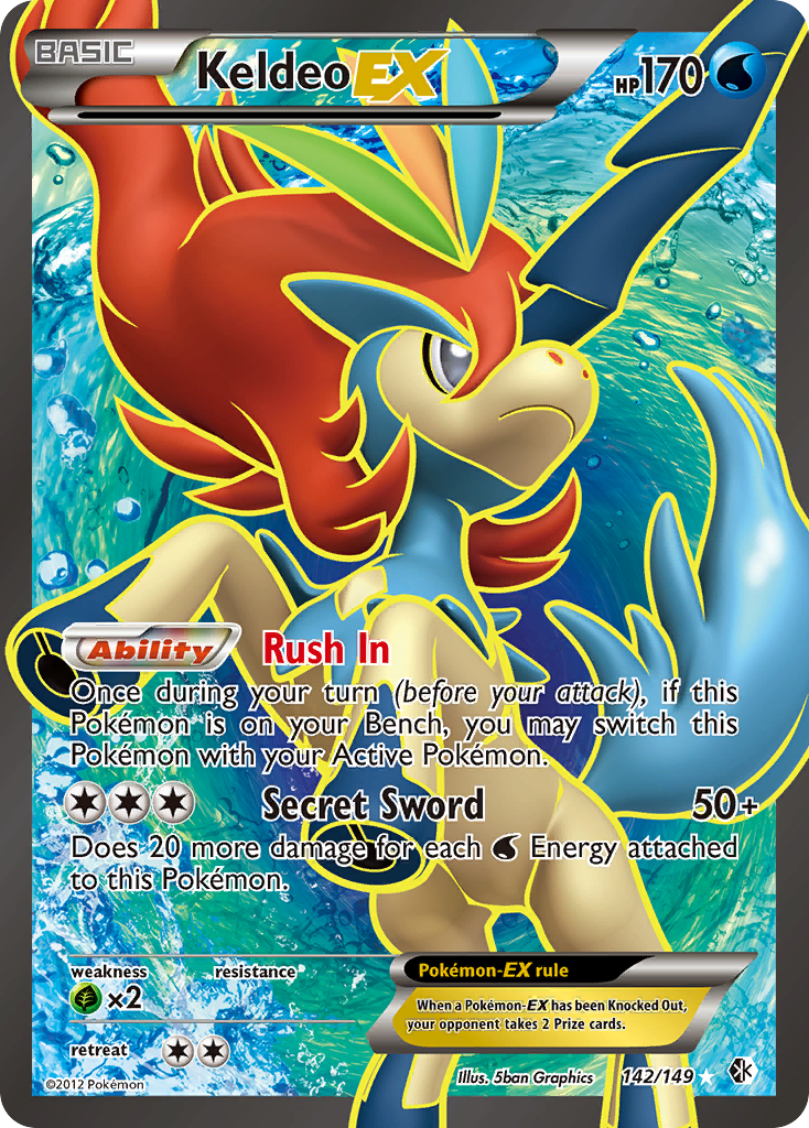 Keldeo EX (142/149) [Black & White: Boundaries Crossed] | Eastridge Sports Cards & Games