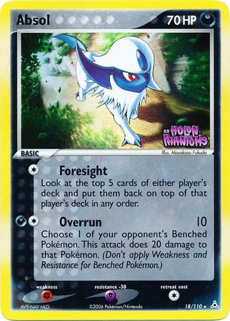 Absol (18/110) (Stamped) [EX: Holon Phantoms] | Eastridge Sports Cards & Games