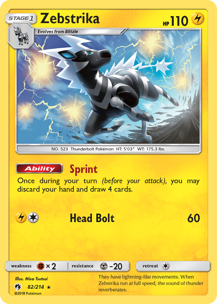 Zebstrika (82/214) [Sun & Moon: Lost Thunder] | Eastridge Sports Cards & Games