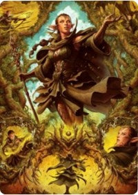 Nissa of Shadowed Boughs 2 Art Card [Zendikar Rising Art Series] | Eastridge Sports Cards & Games