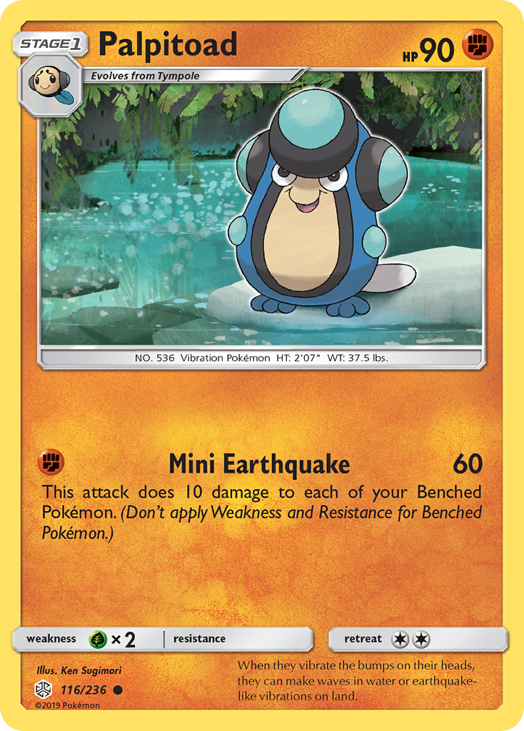 Palpitoad (116/236) [Sun & Moon: Cosmic Eclipse] | Eastridge Sports Cards & Games