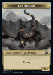 Cat Dragon // Soldier Double-sided Token [Double Masters 2022 Tokens] | Eastridge Sports Cards & Games