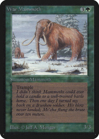 War Mammoth [Limited Edition Alpha] | Eastridge Sports Cards & Games