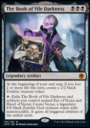 The Book of Vile Darkness (Promo Pack) [Dungeons & Dragons: Adventures in the Forgotten Realms Promos] | Eastridge Sports Cards & Games