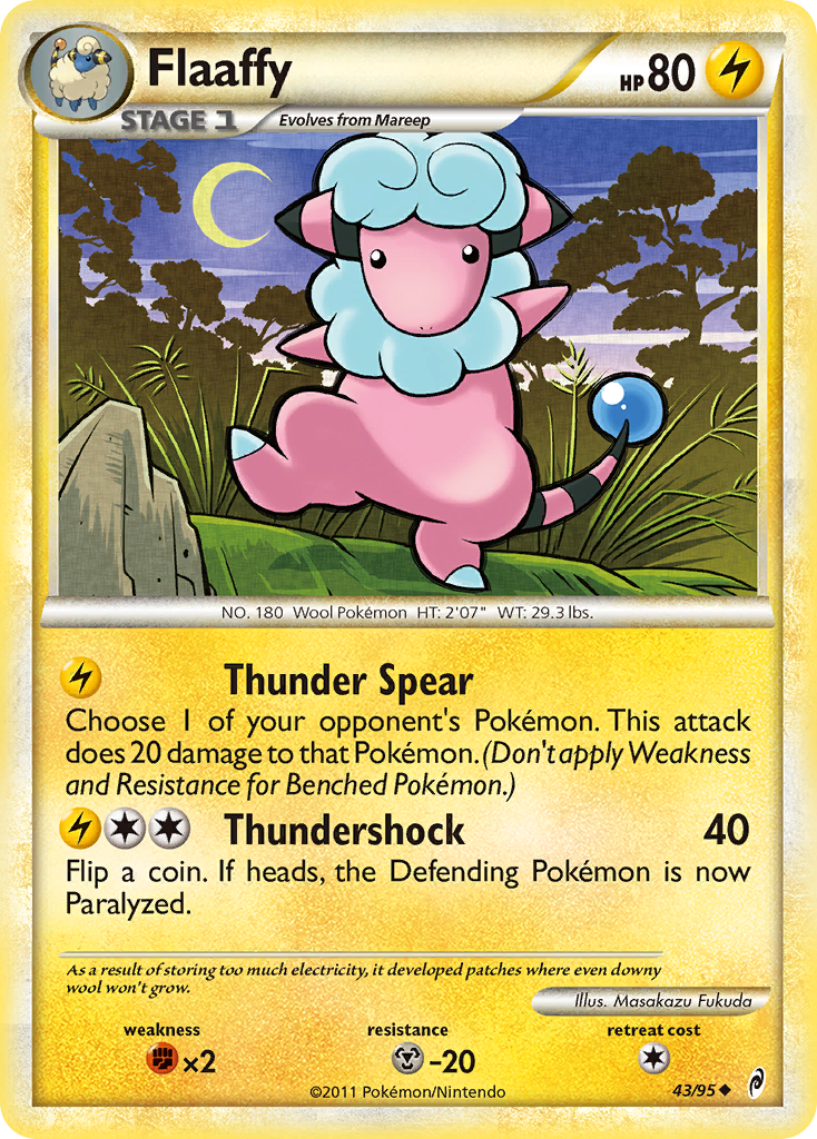 Flaaffy (43/95) [HeartGold & SoulSilver: Call of Legends] | Eastridge Sports Cards & Games