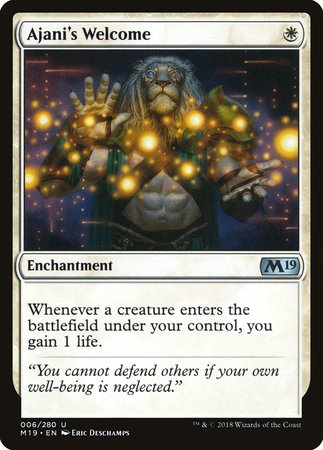 Ajani's Welcome [Core Set 2019] | Eastridge Sports Cards & Games