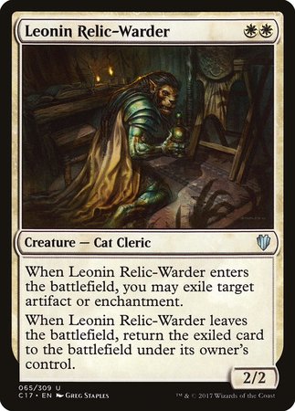 Leonin Relic-Warder [Commander 2017] | Eastridge Sports Cards & Games