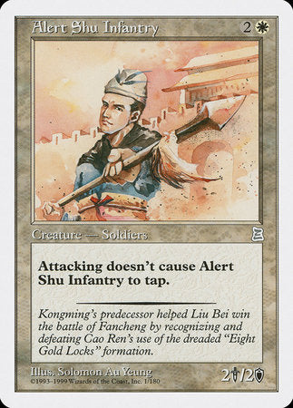 Alert Shu Infantry [Portal Three Kingdoms] | Eastridge Sports Cards & Games