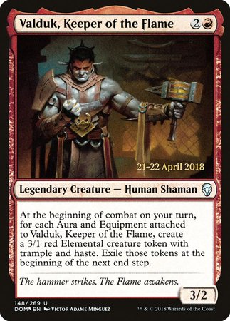 Valduk, Keeper of the Flame [Dominaria Promos] | Eastridge Sports Cards & Games