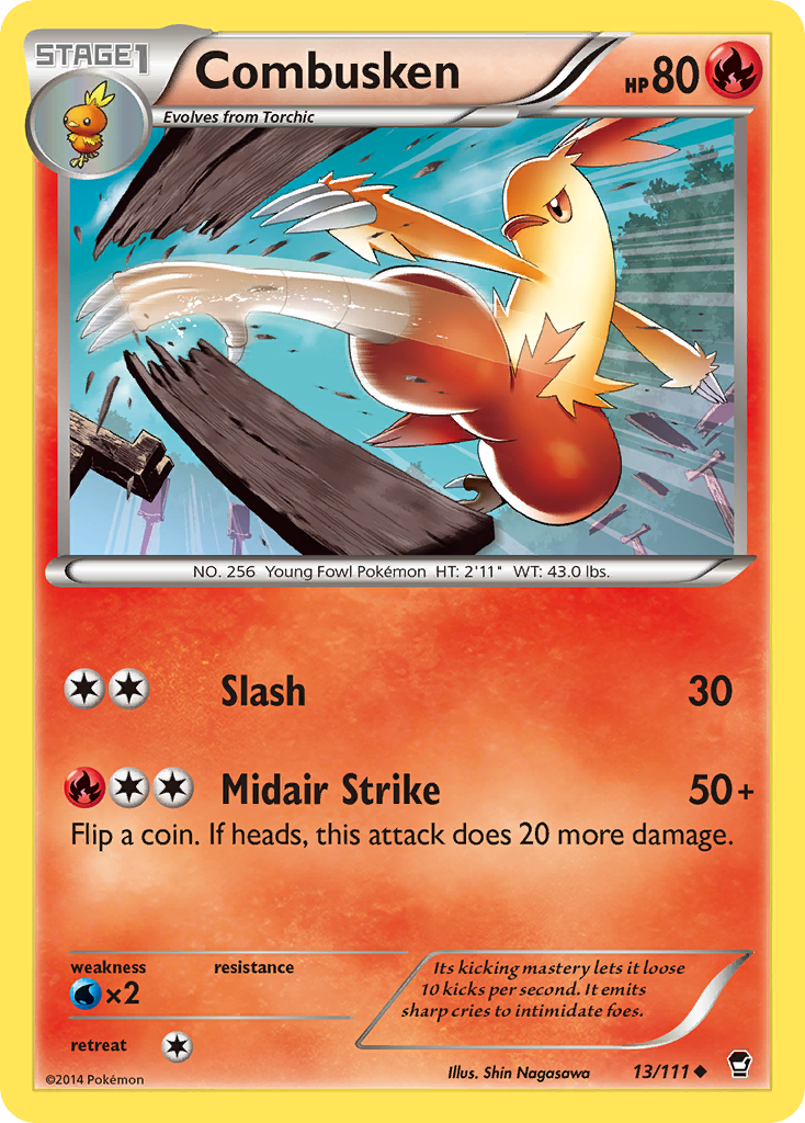 Combusken (13/111) [XY: Furious Fists] | Eastridge Sports Cards & Games