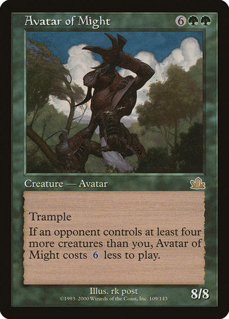 Avatar of Might [Prophecy] | Eastridge Sports Cards & Games